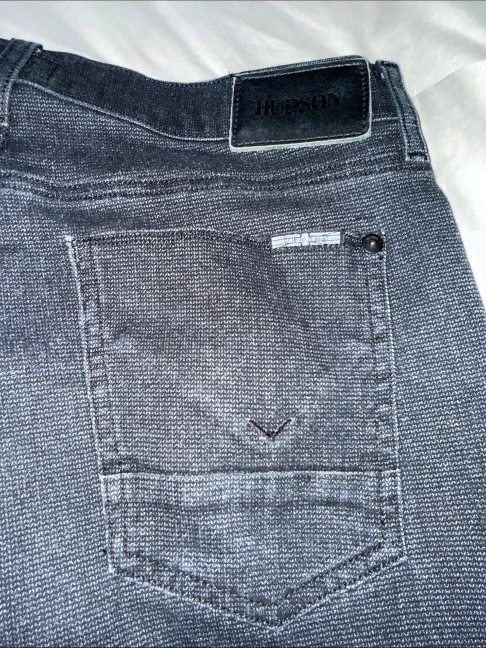 Men’s Hudson Blake Textured Slim Straight Jeans